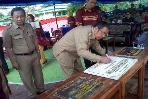 Peresmian SMP Negeri 20 Kendari oleh Bapak Walikota Kendari